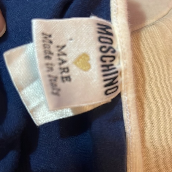 Moschino Mare Vintage Blue White Gold Stars Bikini Swim Suit - Picture 10 of 12